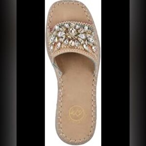 NEW‎ White Mountain Stitch Wedge Sandals Women’s Y2K SIZE 8 1/2